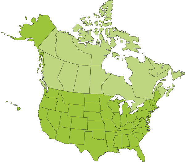 US & Canada Map